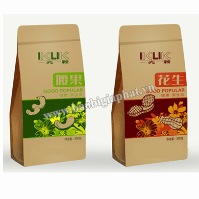 In túi đựng hạt điều giấy kraft| baobigiaphat.vn